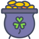 cultures,money,coins,clover,good luck,gold pot